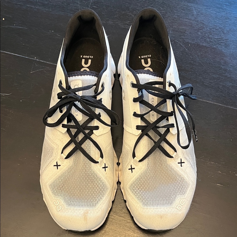 On Running Cloud X Athletic Shoes - White and Black